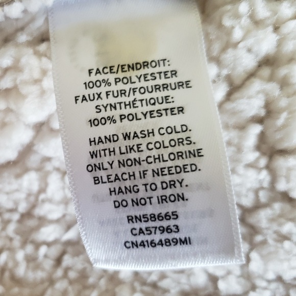 Caslon Vest Womens M Brown Sherpa Vegan Suede Open Front - Picture 4 of 6